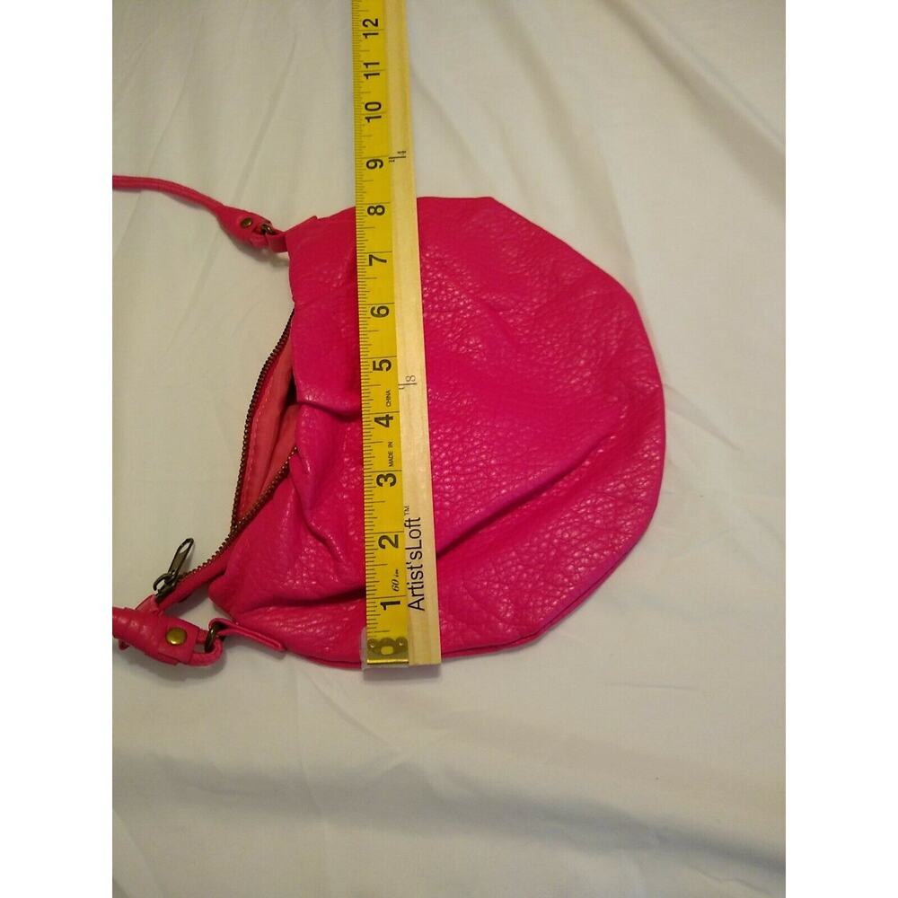 Pink faux Leather Shoulder Bag Purse CROSSBODY SPRING. Fun - Picture 7 of 9